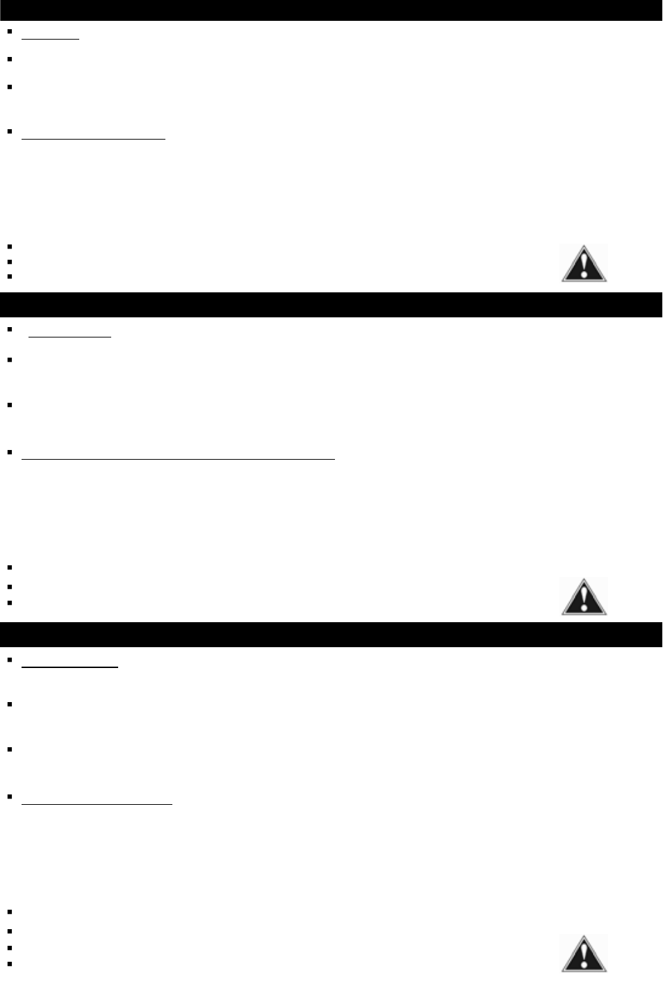 Warning! – english, Advertencia! – español avertissement! – français | Omnimount Power55 User Manual | Page 2 / 48