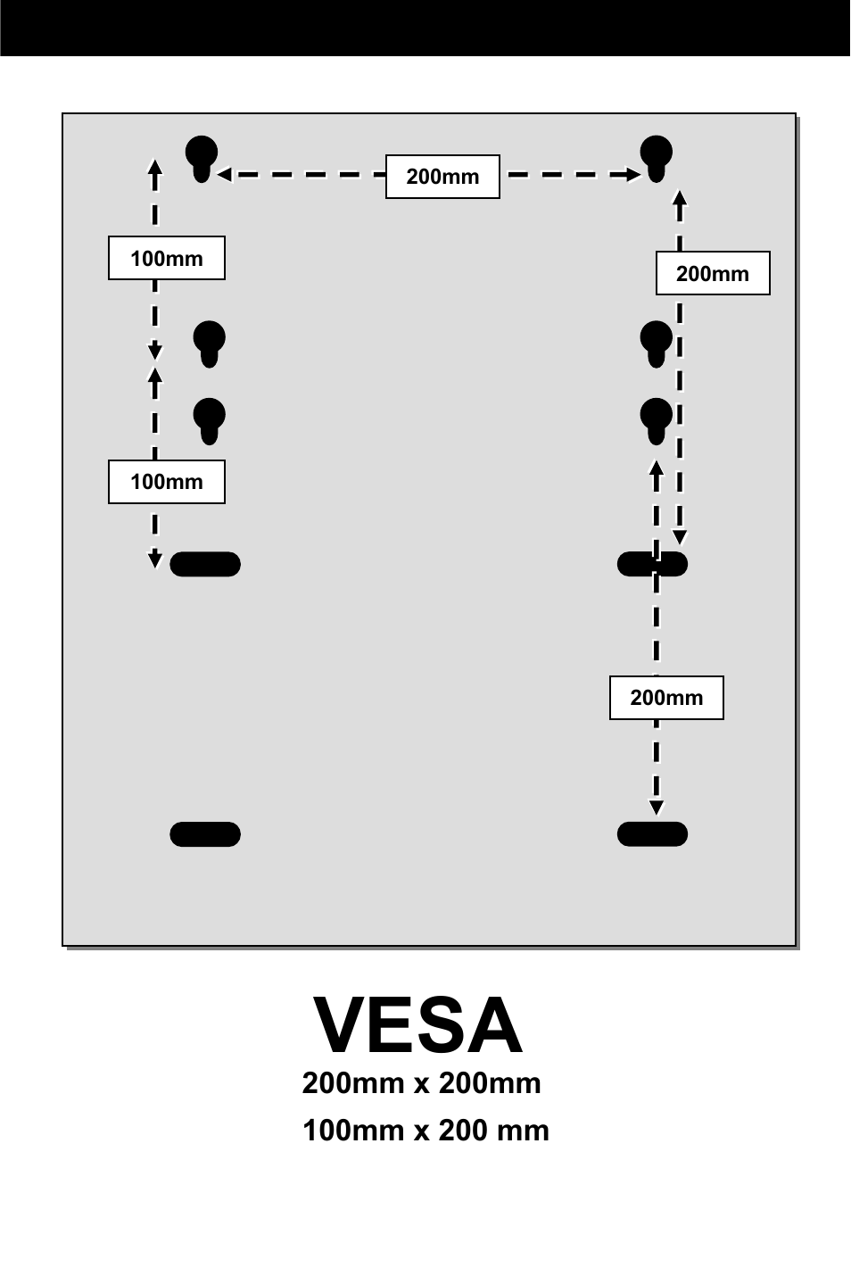 Vesa, Vesa monitor installation | Omnimount Power55 User Manual | Page 25 / 48
