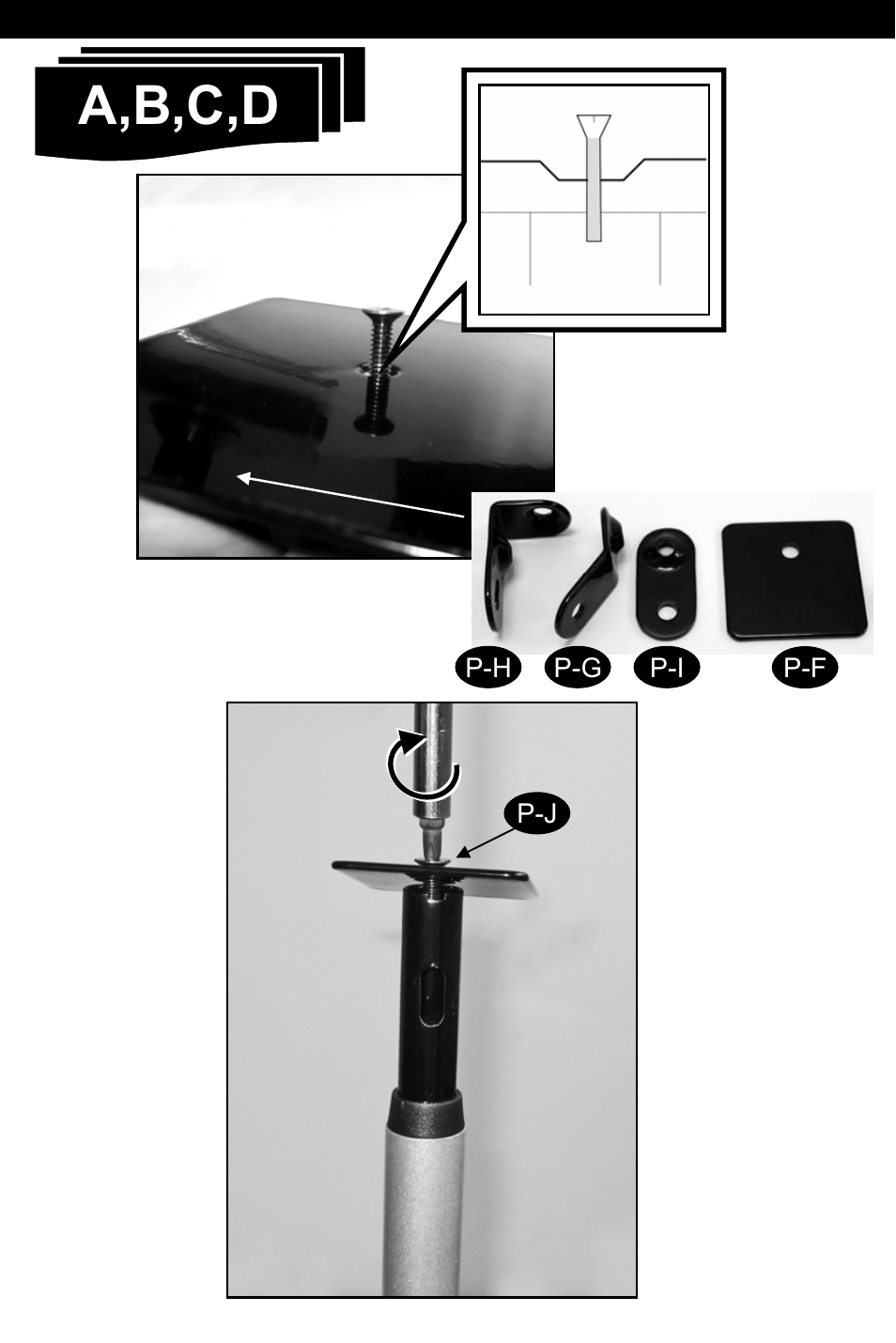 A,b,c,d | Omnimount Gemini 1 User Manual | Page 16 / 20