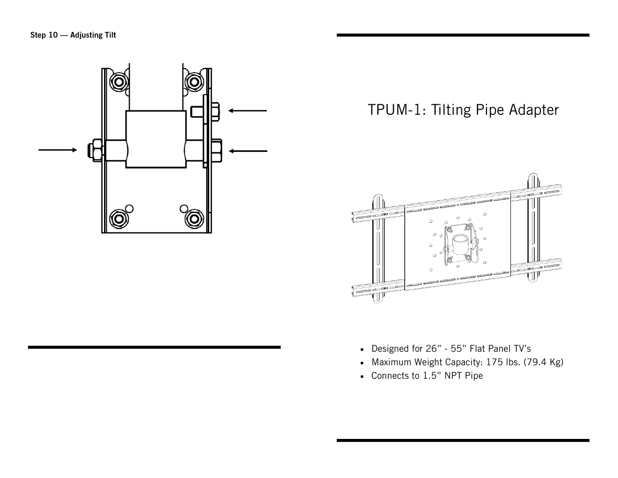 Omnimount TILT-PA User Manual | 6 pages