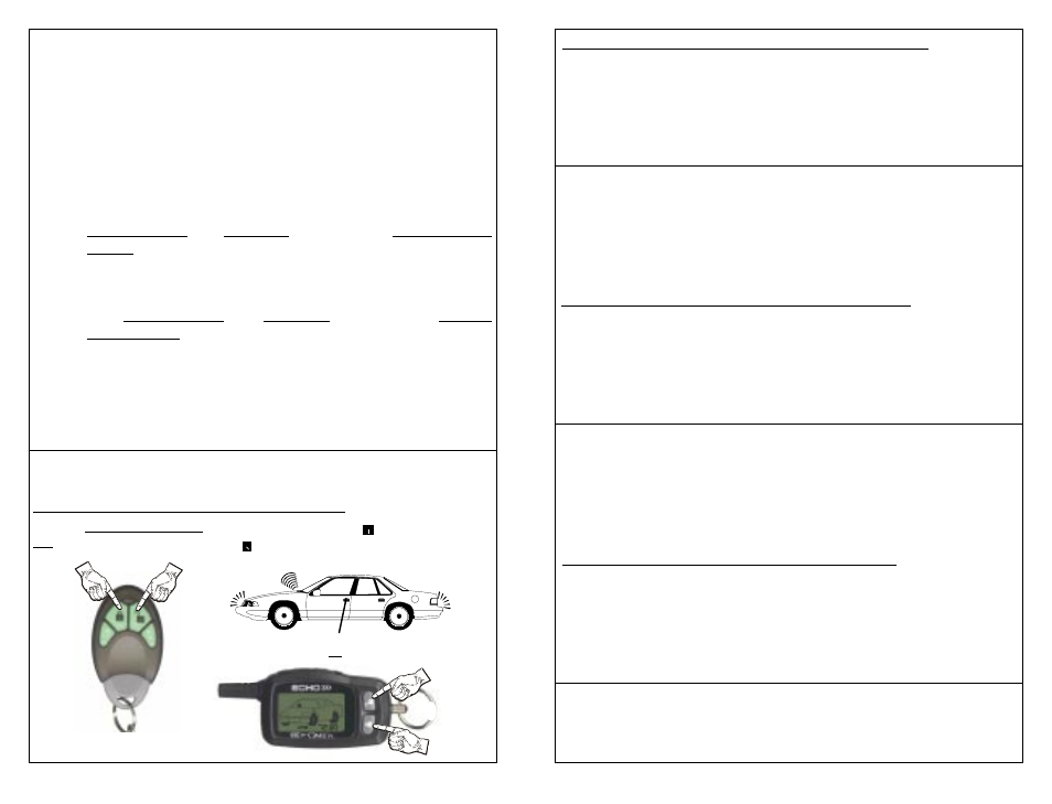 Enhanced remote panic | Omega Vehicle Security 850i User Manual | Page 16 / 26