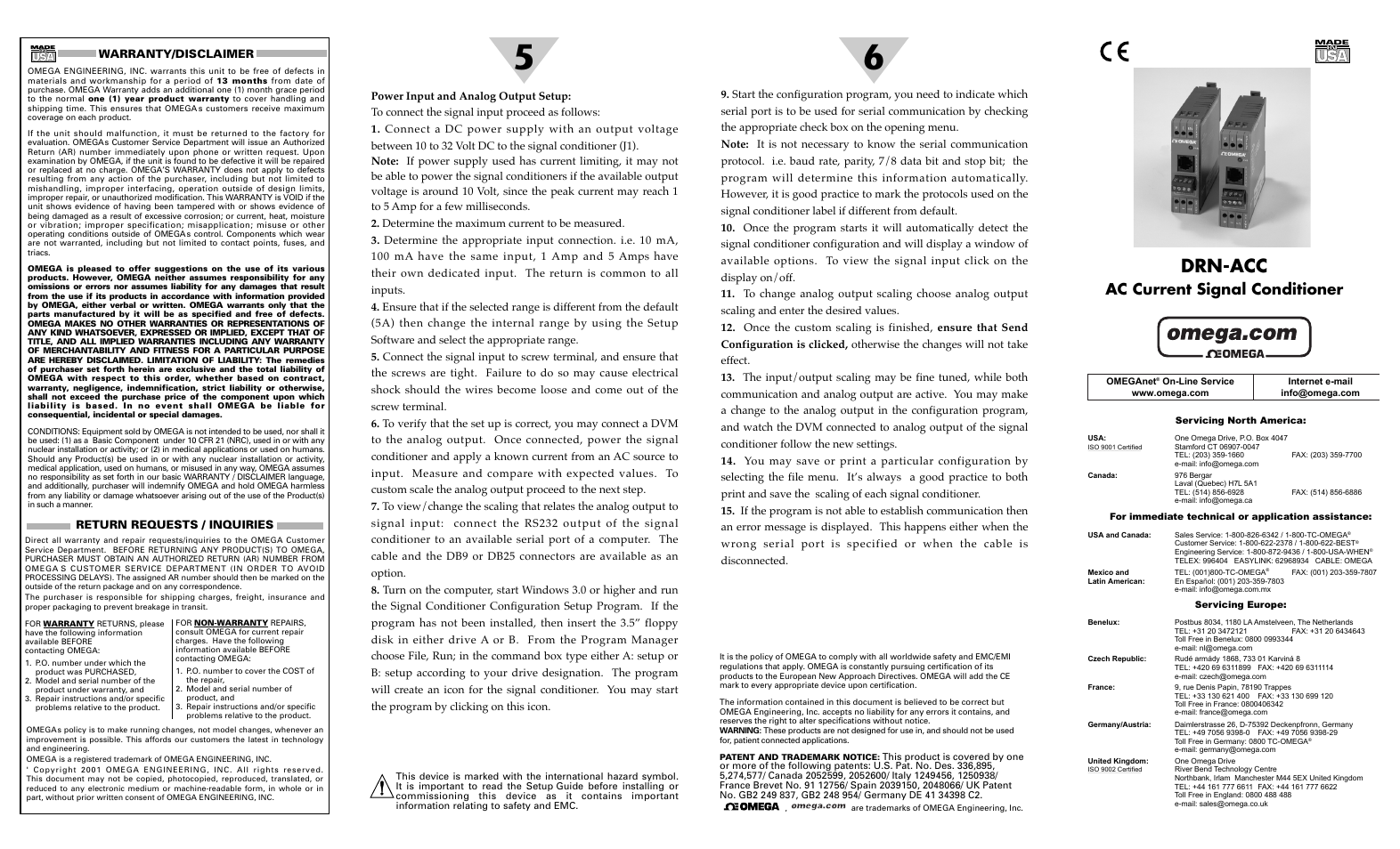 Omega Vehicle Security DRN-ACC User Manual | 2 pages