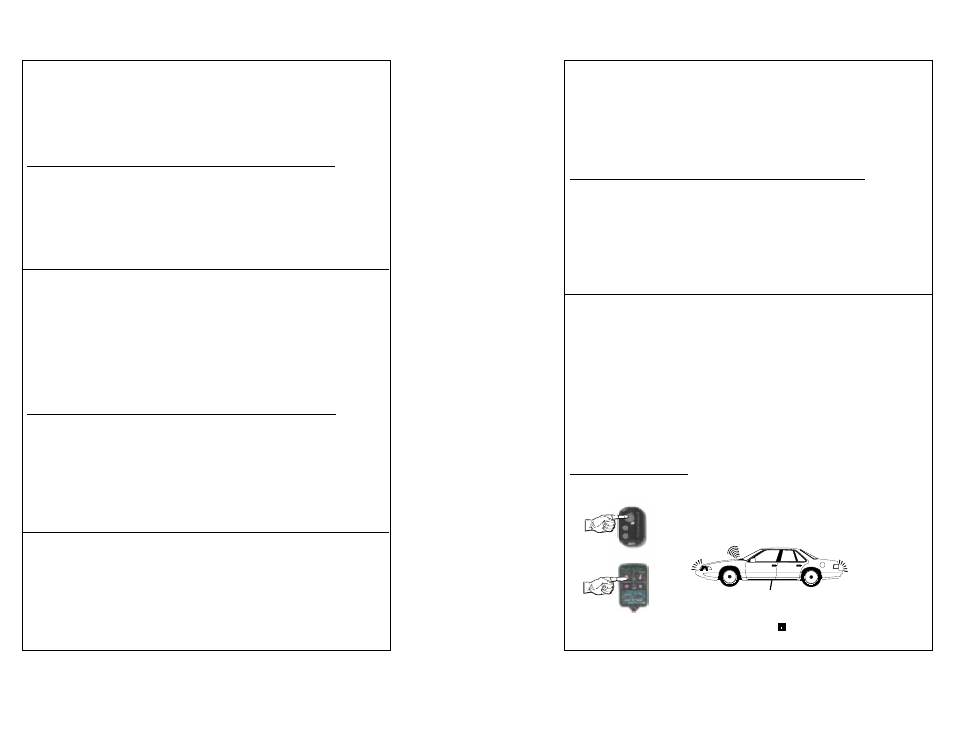 Transmitter “2 button” operation | Omega Vehicle Security 533i 3 User Manual | Page 31 / 85