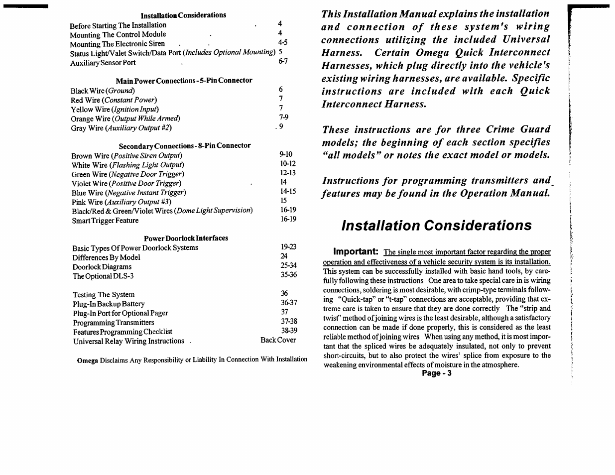 Omega Vehicle Security 533i 3 User Manual | Page 43 / 85