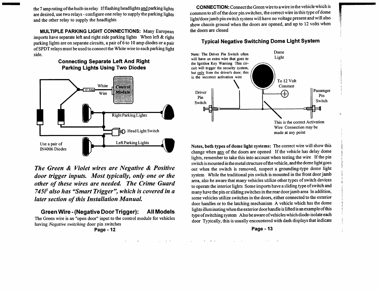 Dome light | Omega Vehicle Security 533i 3 User Manual | Page 53 / 85