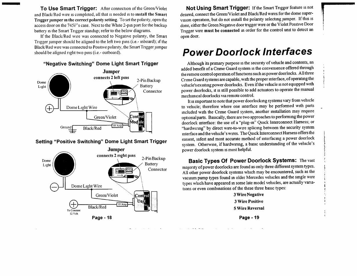Door lock systems | Omega Vehicle Security 533i 3 User Manual | Page 59 / 85