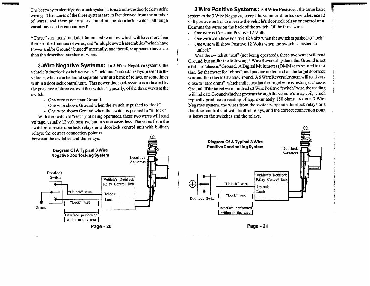 3 wire (+) | Omega Vehicle Security 533i 3 User Manual | Page 61 / 85