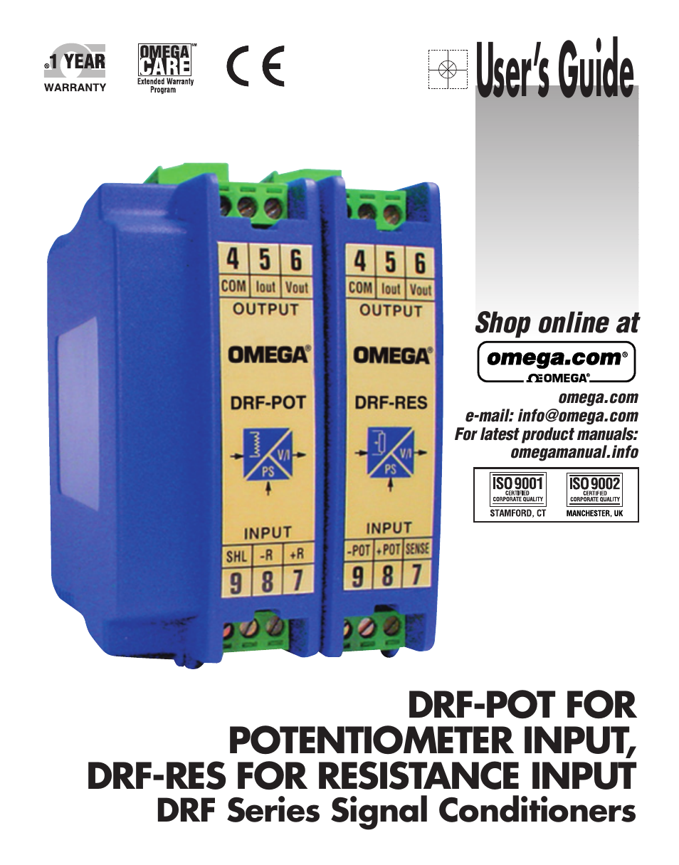 Omega Vehicle Security DRF-RES Series User Manual | 12 pages