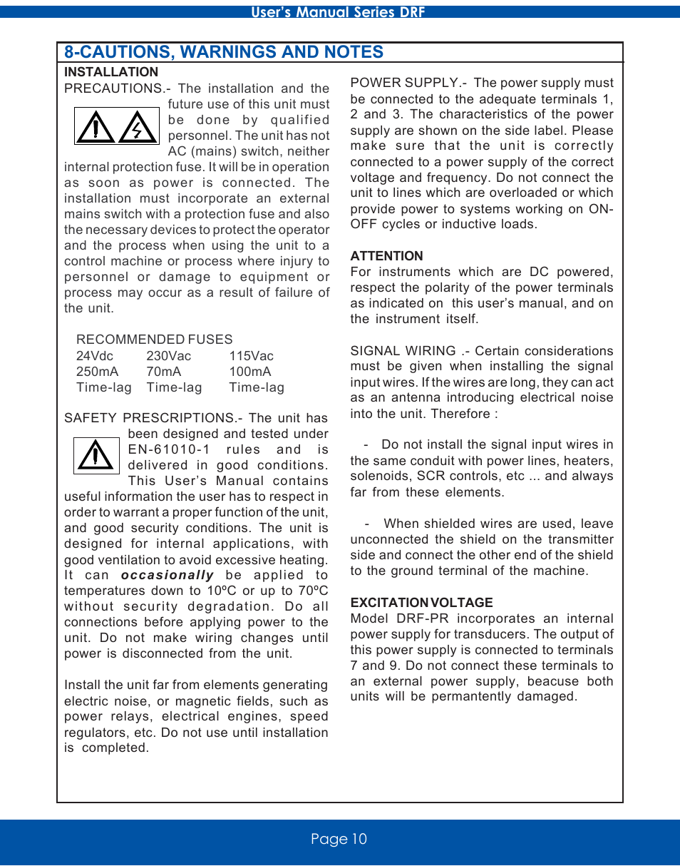 Omega Vehicle Security DRF-RES Series User Manual | Page 10 / 12