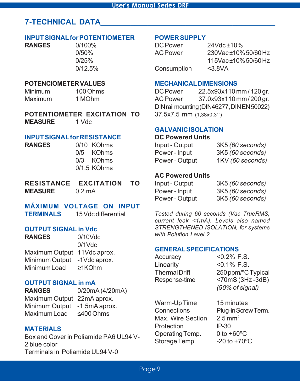 Omega Vehicle Security DRF-RES Series User Manual | Page 9 / 12