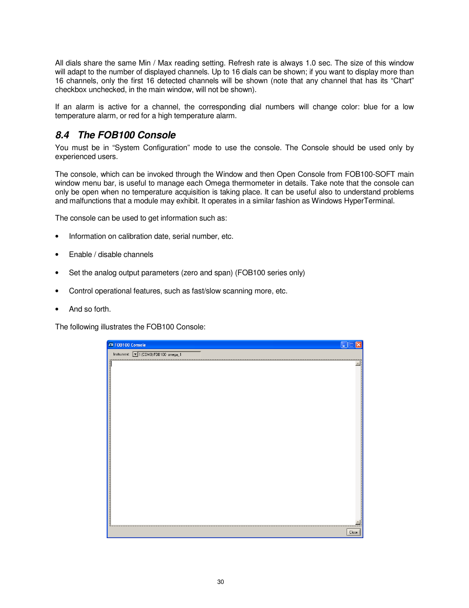 4 the fob100 console | Omega Vehicle Security HHTFO User Manual | Page 30 / 34