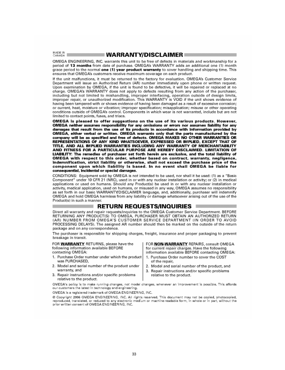 Omega Vehicle Security HHTFO User Manual | Page 33 / 34