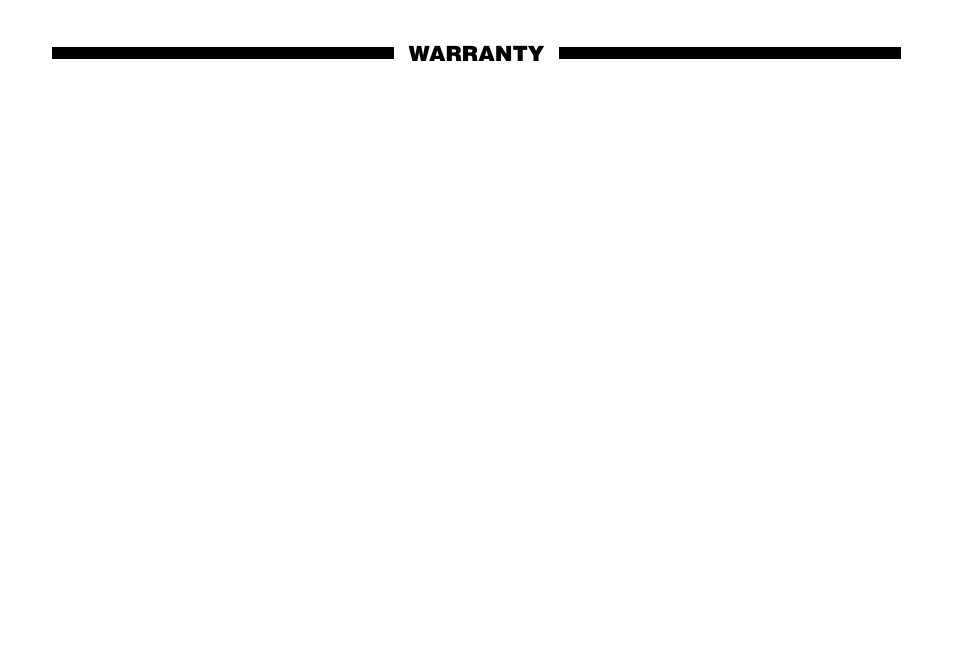 Warranty | Omega Vehicle Security OS642F User Manual | Page 14 / 16