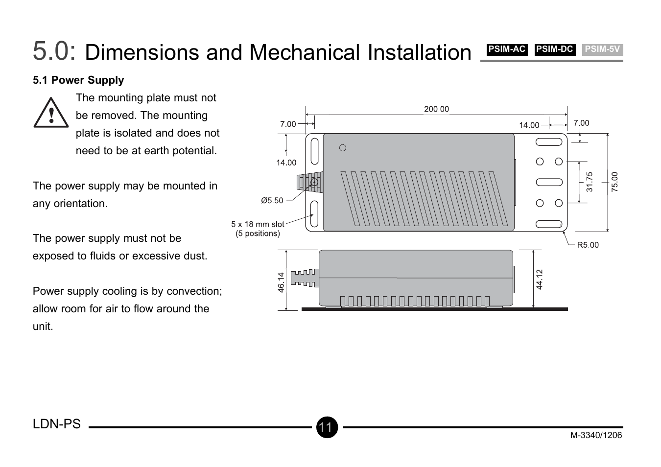 Dimensions and mechanical installation | Omega Vehicle Security LDN-PS User Manual | Page 12 / 28