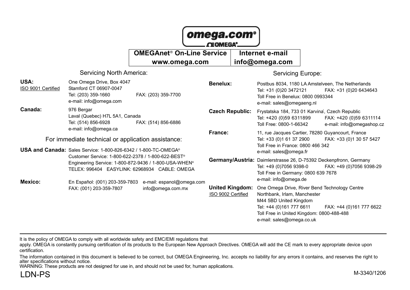 Ldn-ps, Omeganet | Omega Vehicle Security LDN-PS User Manual | Page 2 / 28