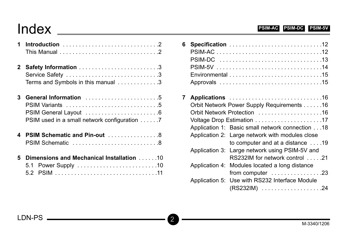 Index | Omega Vehicle Security LDN-PS User Manual | Page 3 / 28