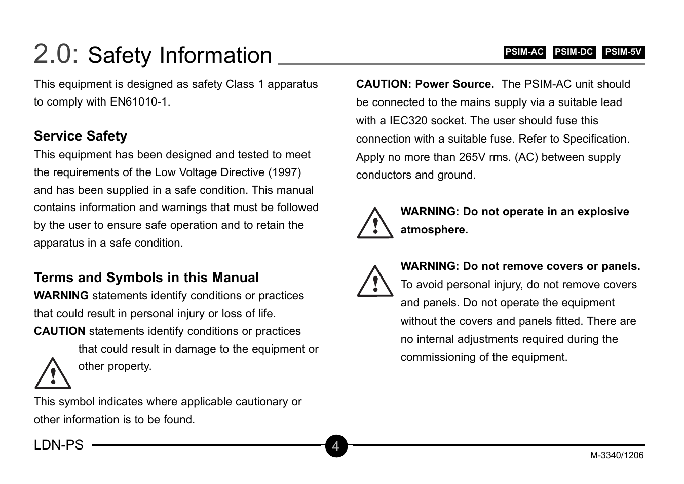 Safety information | Omega Vehicle Security LDN-PS User Manual | Page 5 / 28