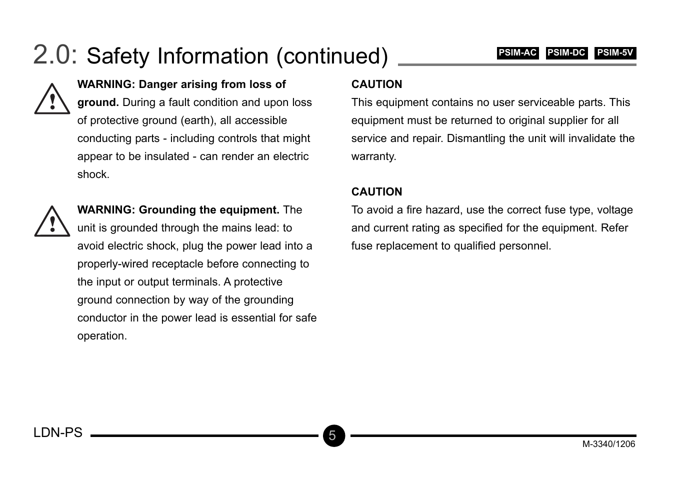 Safety information (continued) | Omega Vehicle Security LDN-PS User Manual | Page 6 / 28