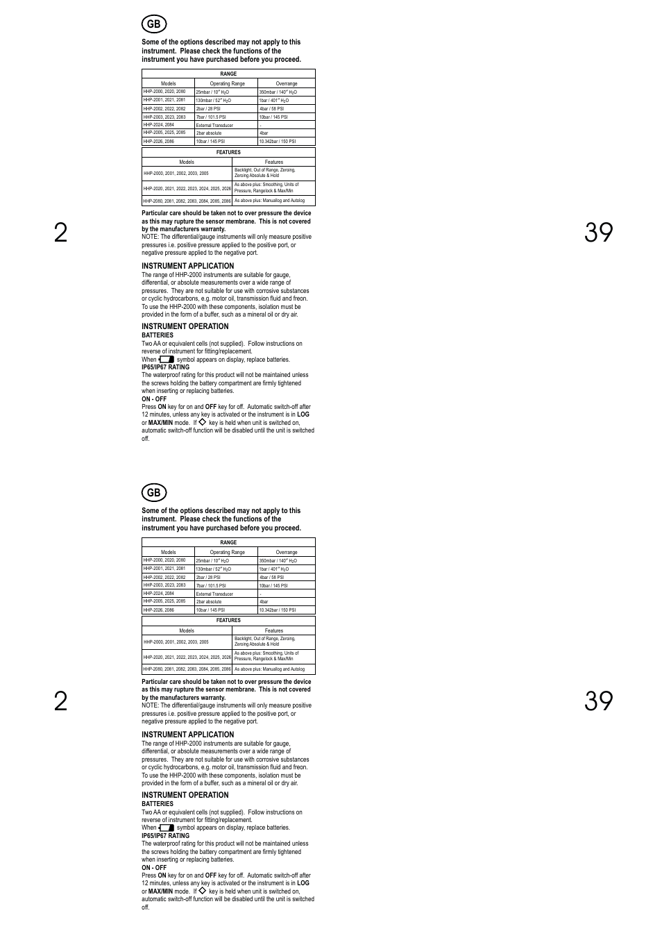 Omega Vehicle Security HHP-2000 Series User Manual | Page 2 / 40