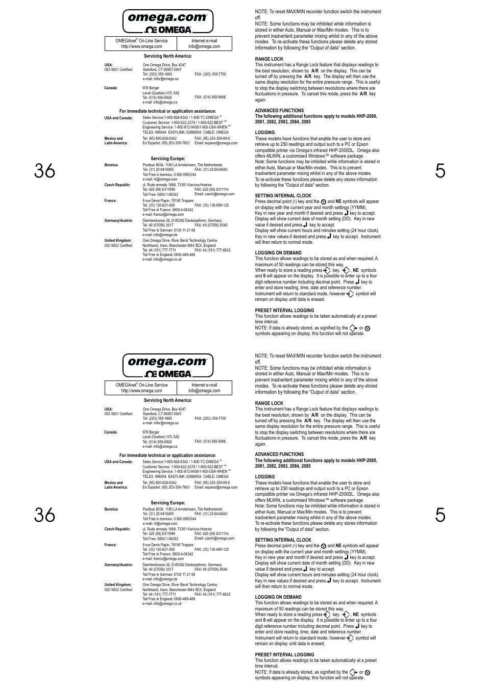 Omega Vehicle Security HHP-2000 Series User Manual | Page 36 / 40