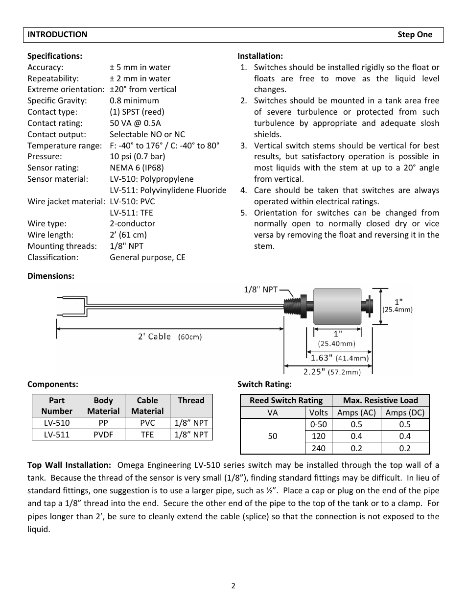 Omega Vehicle Security LV-510 User Manual | Page 2 / 4