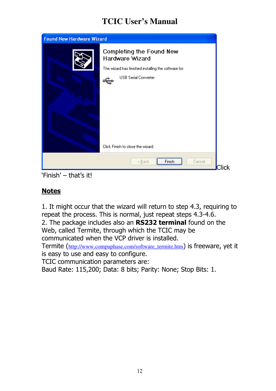 Tcic user’s manual | Omega Vehicle Security TCIC User Manual | Page 14 / 44