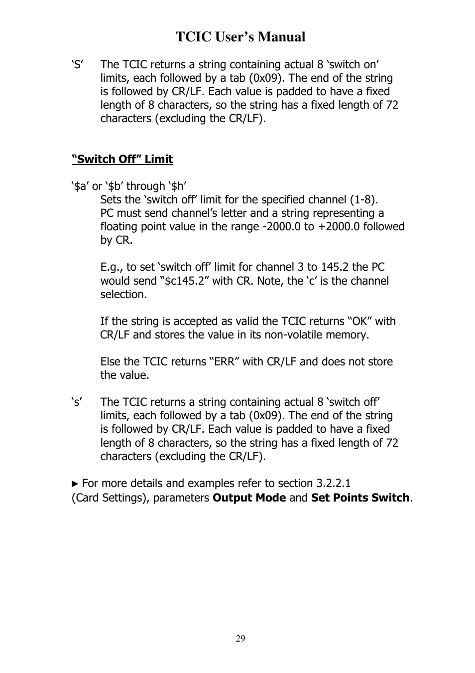 Tcic user’s manual | Omega Vehicle Security TCIC User Manual | Page 31 / 44