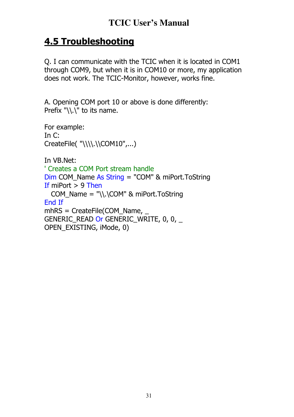 Tcic user’s manual, 5 troubleshooting | Omega Vehicle Security TCIC User Manual | Page 33 / 44