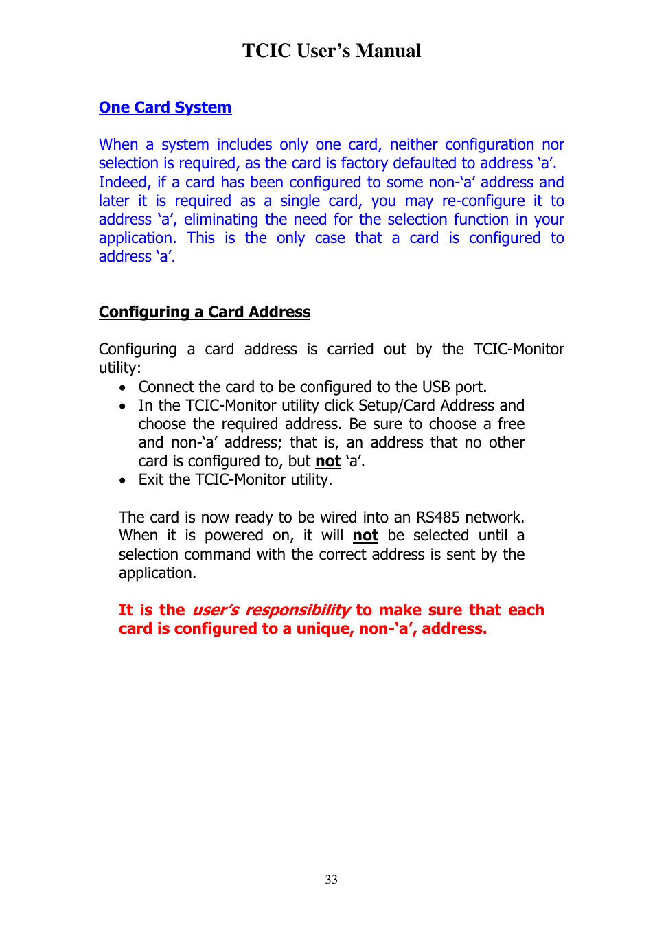 Tcic user’s manual | Omega Vehicle Security TCIC User Manual | Page 35 / 44