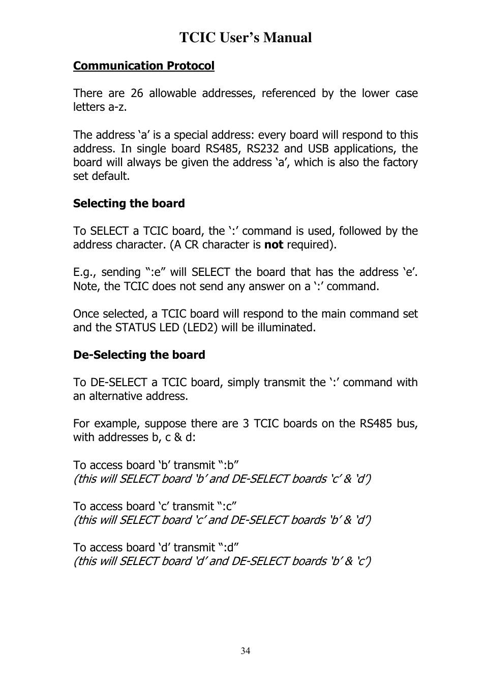 Tcic user’s manual | Omega Vehicle Security TCIC User Manual | Page 36 / 44