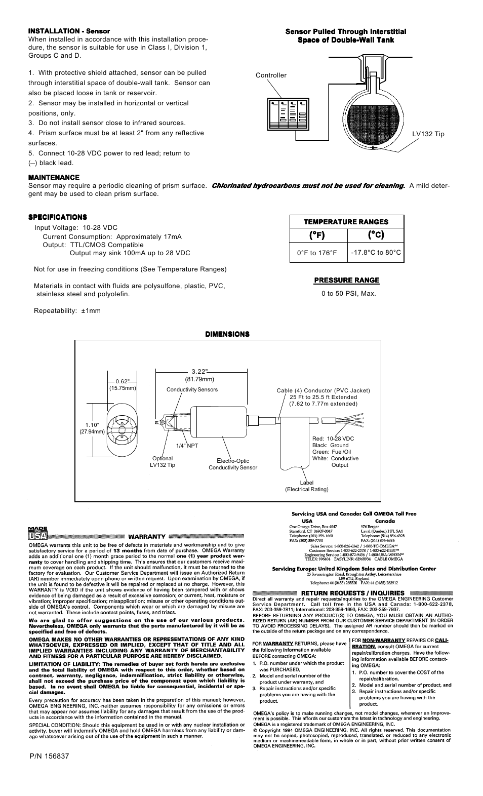 Omega Vehicle Security LV132 User Manual | Page 2 / 2