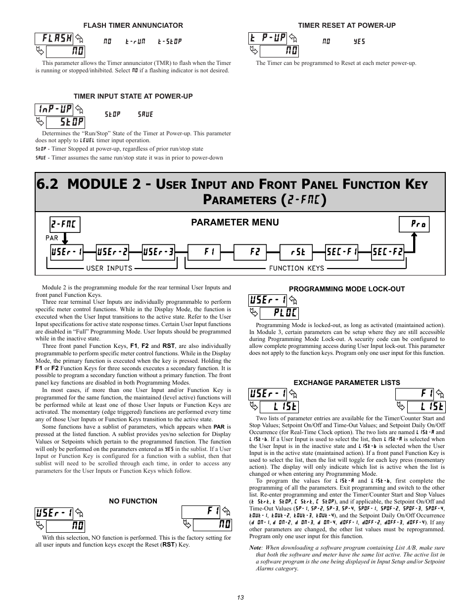 2 module 2 - u, ª« ª, ª« ª « ª | Nput and, Ront, Anel, Unction, Arameters | Omega Vehicle Security PTC900 User Manual | Page 13 / 32