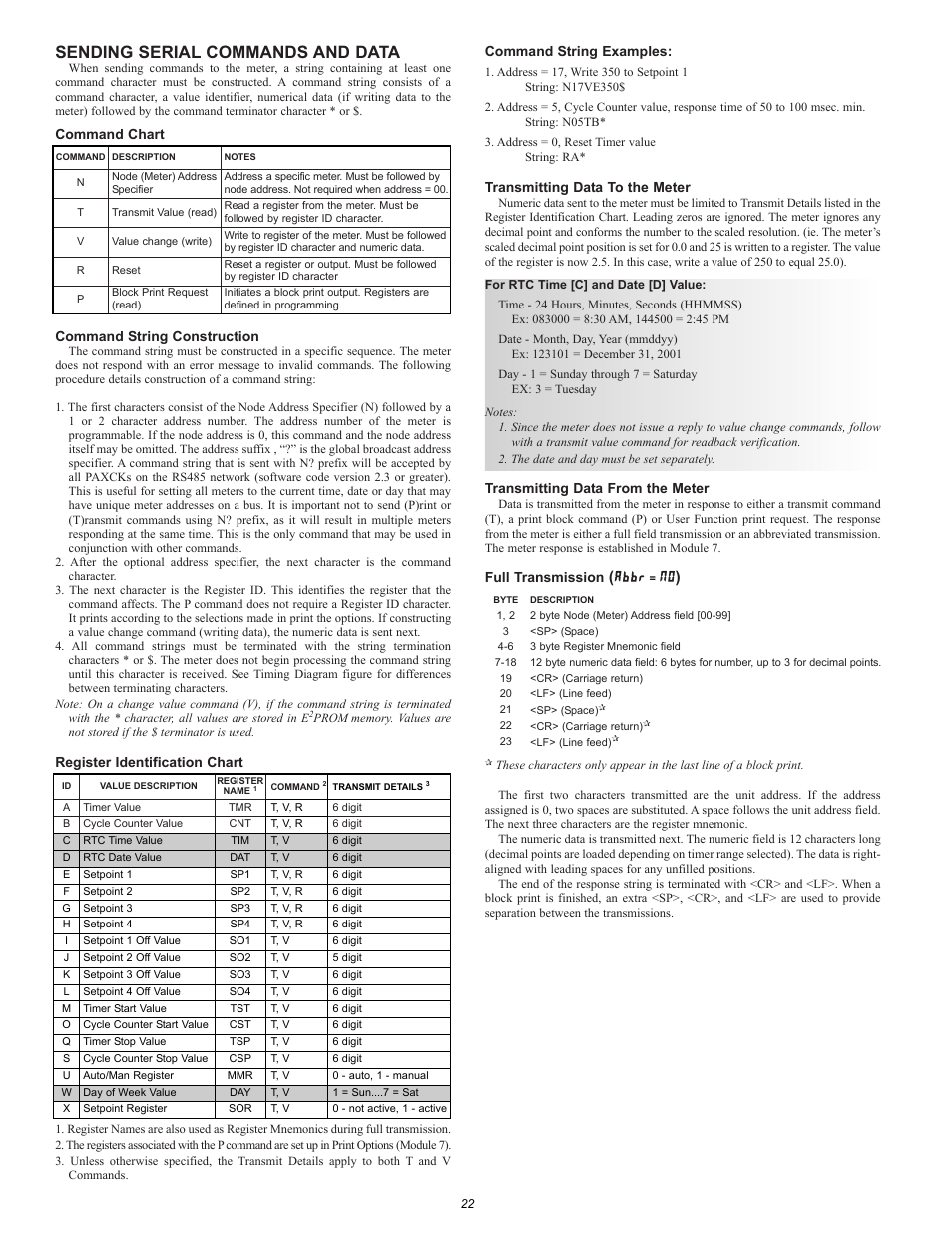 Sending serial commands and data | Omega Vehicle Security PTC900 User Manual | Page 22 / 32