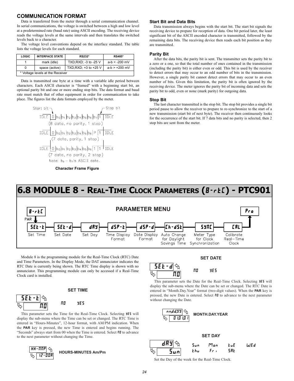 8 module 8 - r, Ptc901, Lock | Arameters | Omega Vehicle Security PTC900 User Manual | Page 24 / 32