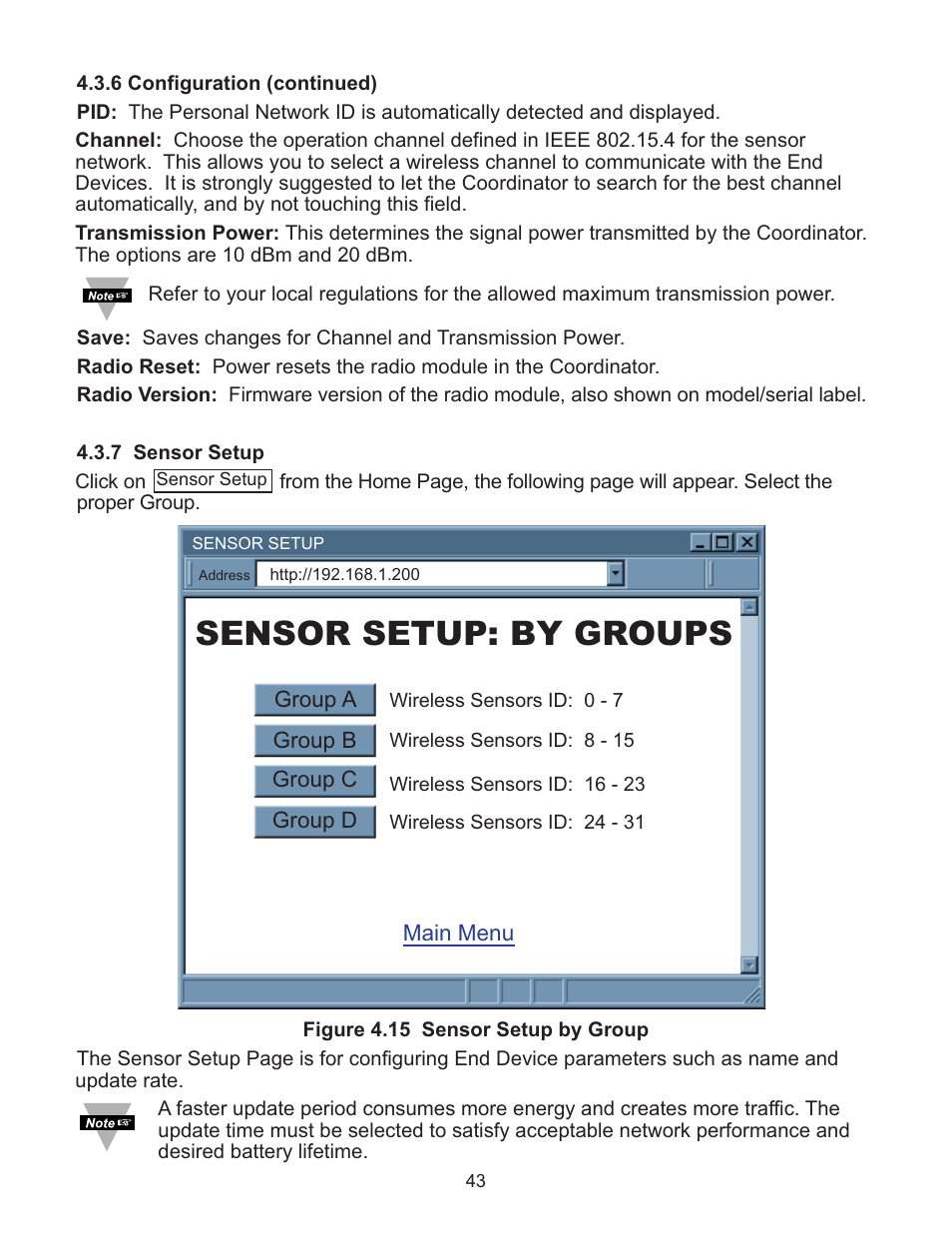 Sensor setup: by groups | Omega Vehicle Security Wireless Sensor System zSeries User Manual | Page 49 / 92