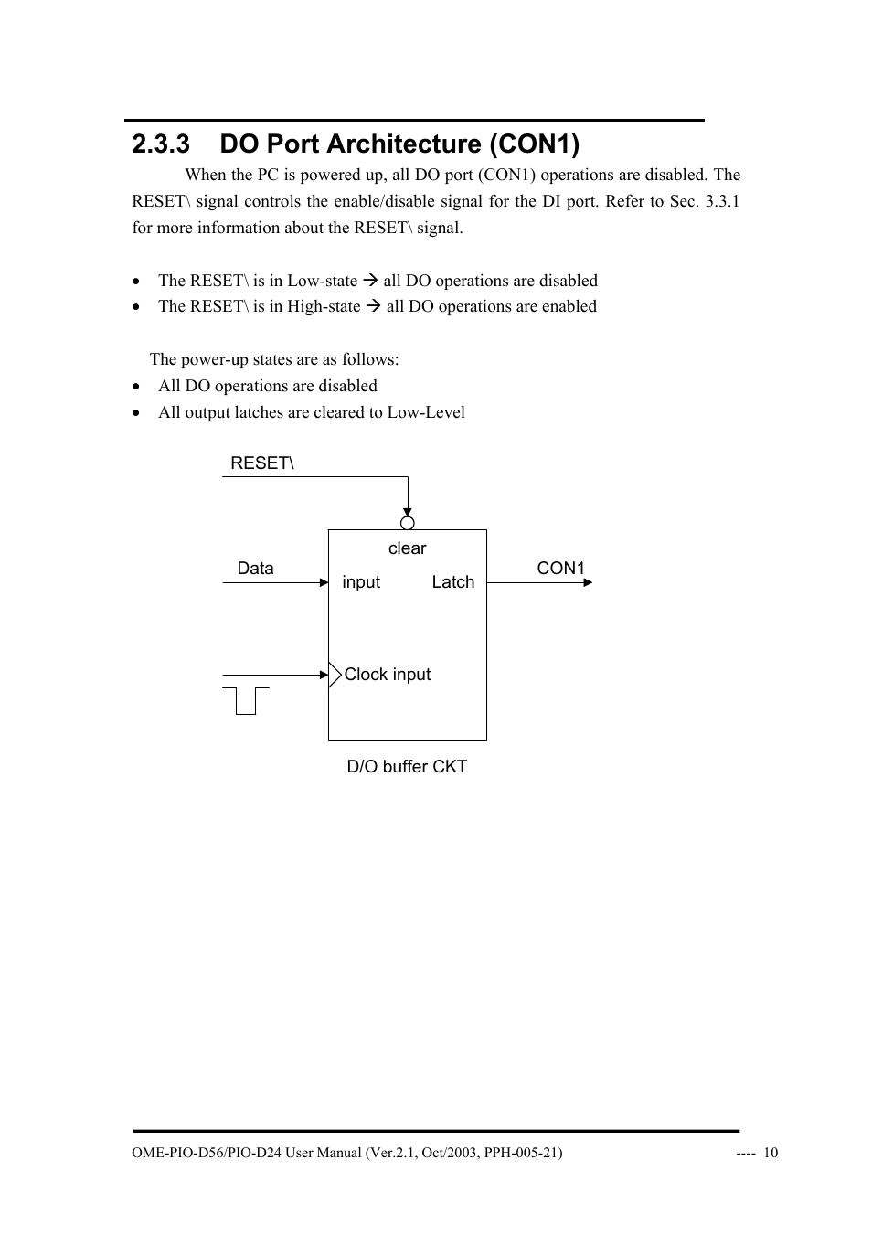 3 do port architecture (con1) | Omega Vehicle Security OME-PIO-D56 User Manual | Page 12 / 53