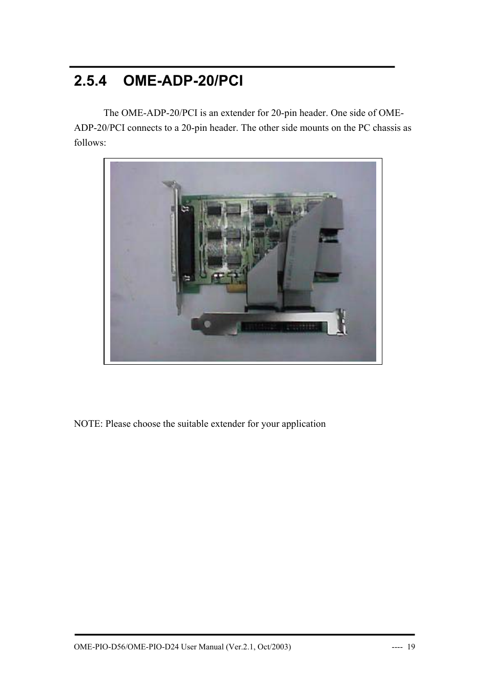 4 ome-adp-20/pci | Omega Vehicle Security OME-PIO-D56 User Manual | Page 21 / 53