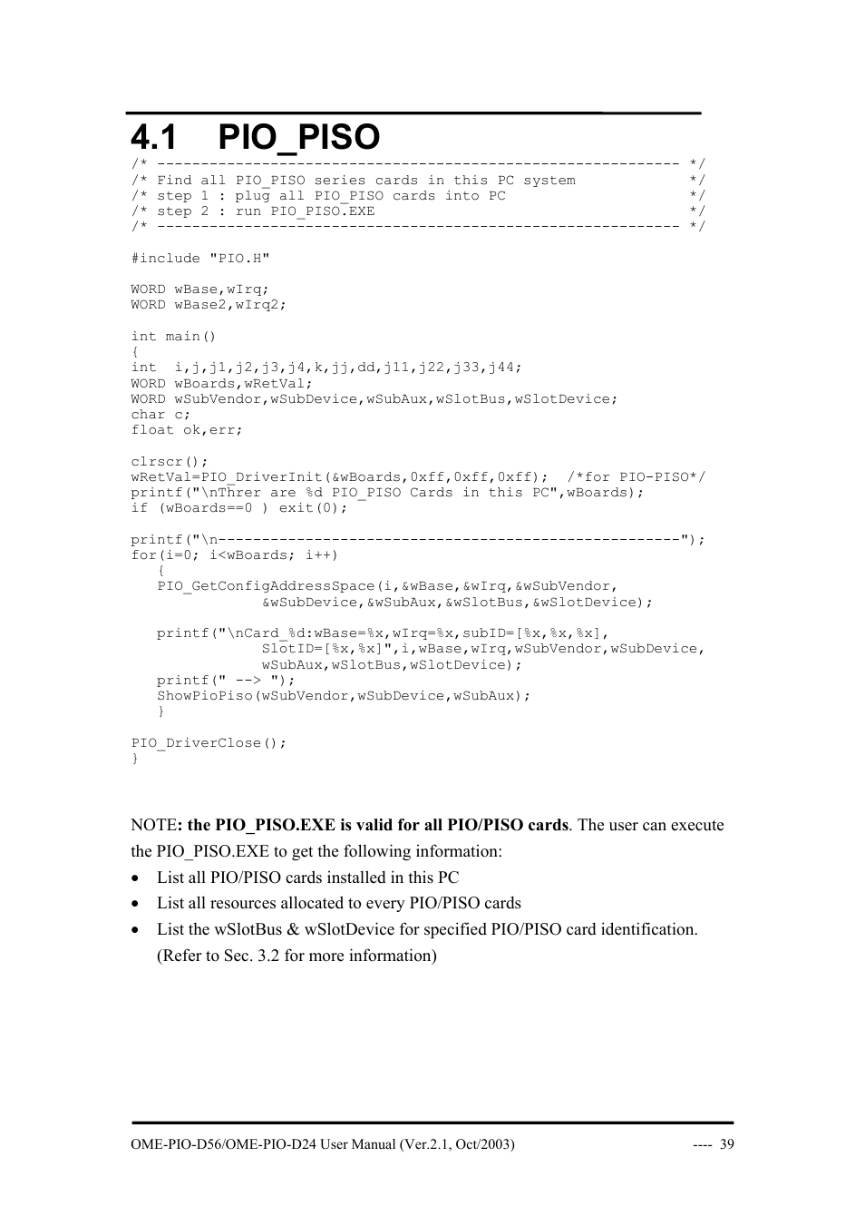1 pio_piso, Pio_piso | Omega Vehicle Security OME-PIO-D56 User Manual | Page 41 / 53