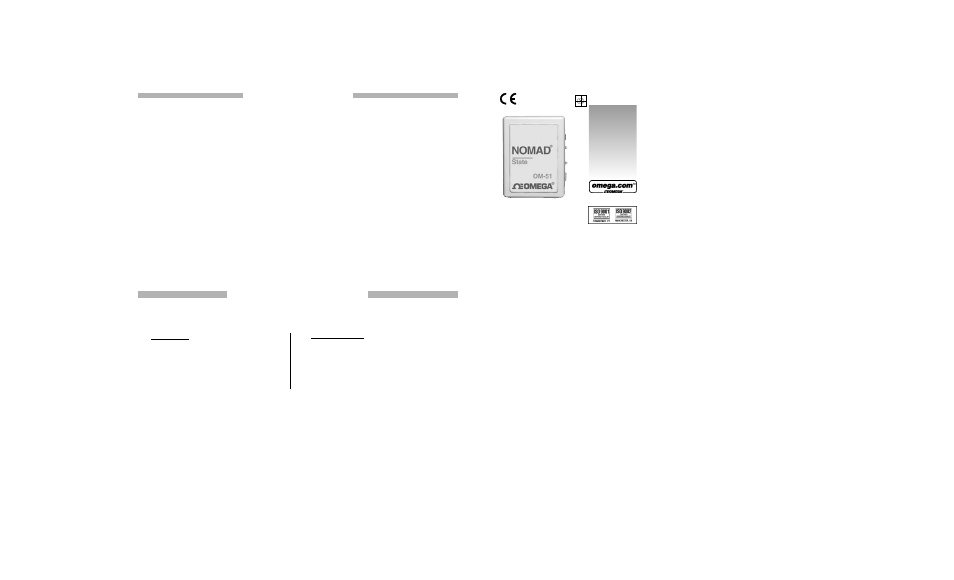 Omega Vehicle Security OM51 User Manual | 2 pages