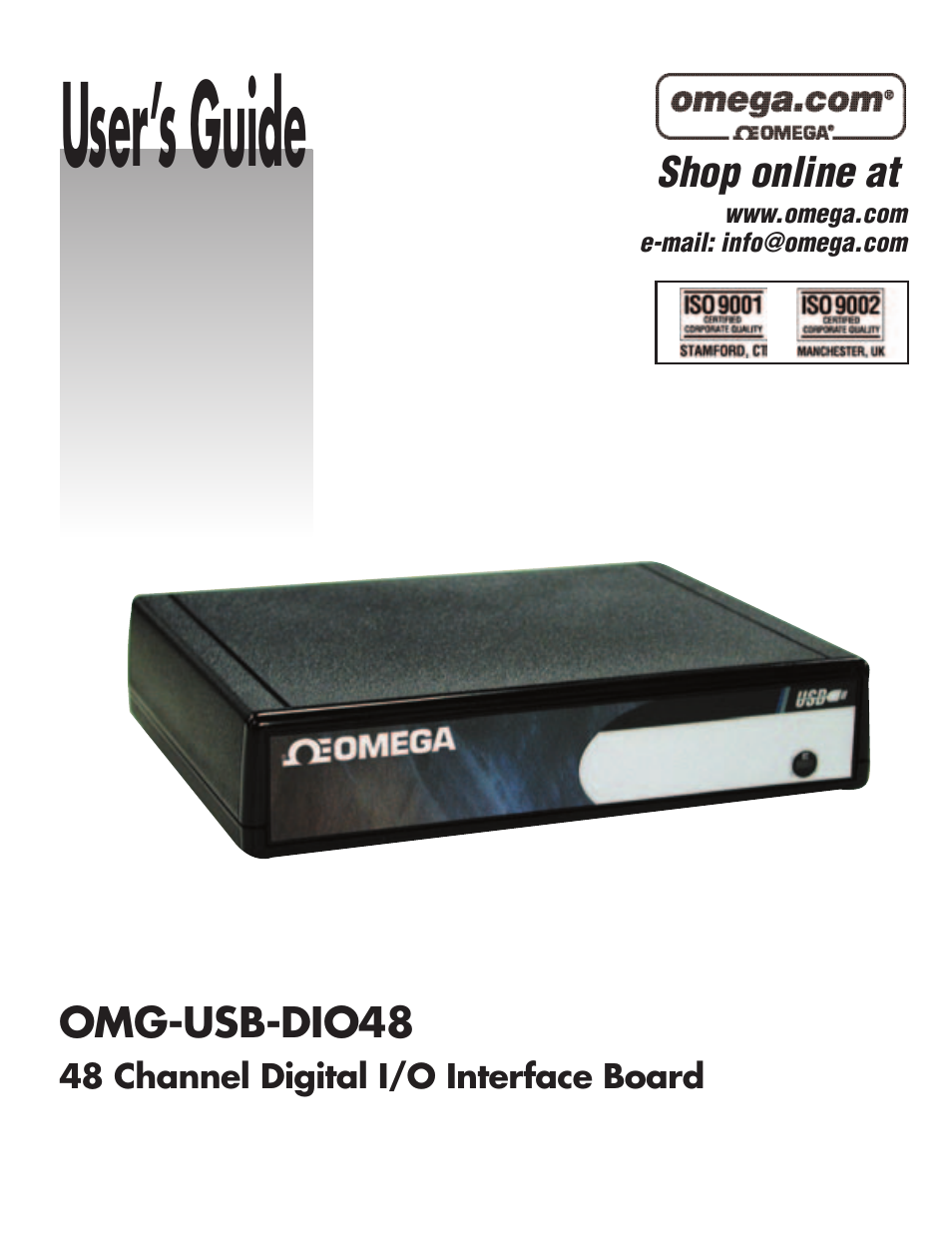 Omega Vehicle Security OMG-USB-DIO48 User Manual | 22 pages