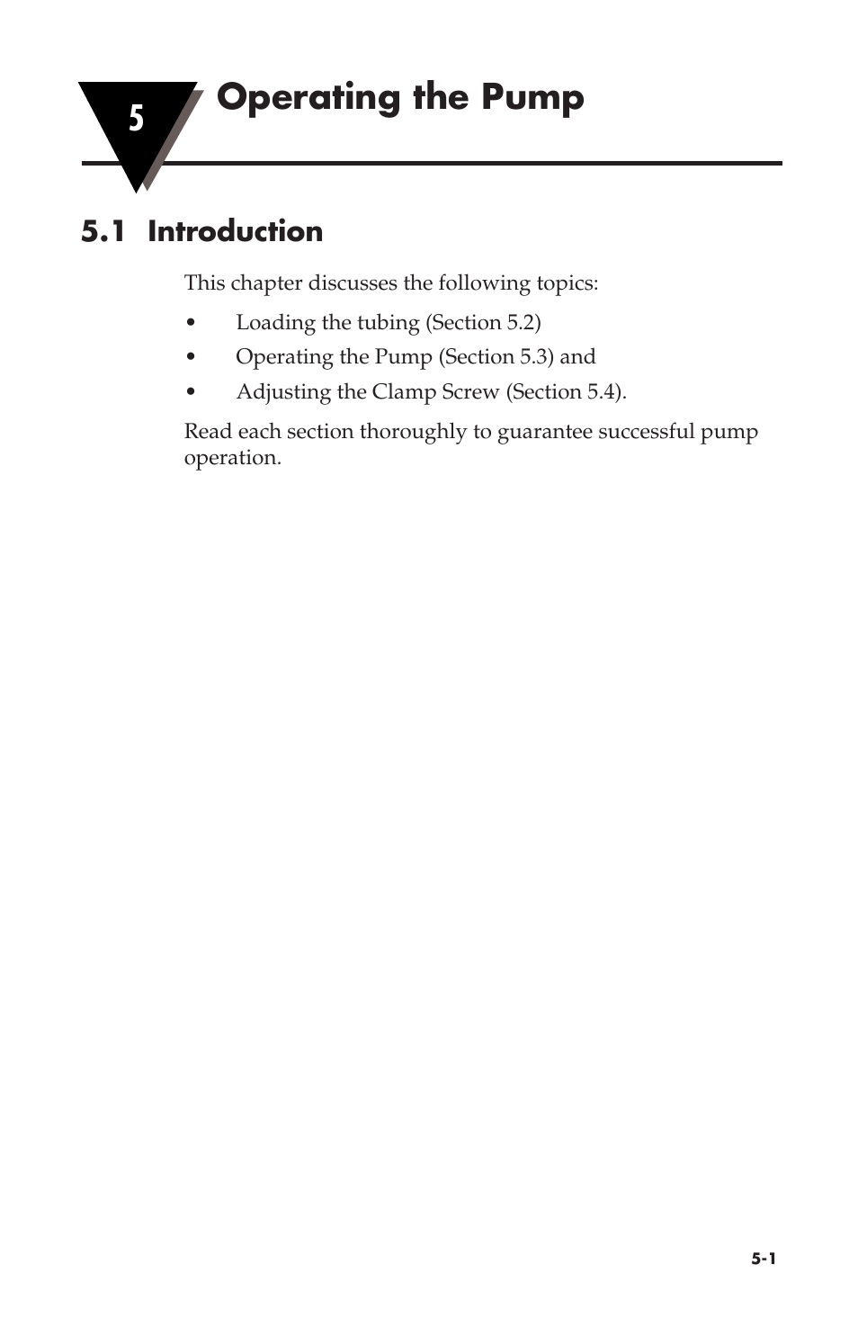 5operating the pump, 1 introduction | Omega Vehicle Security OMEGAFLEX FPU500 User Manual | Page 24 / 52