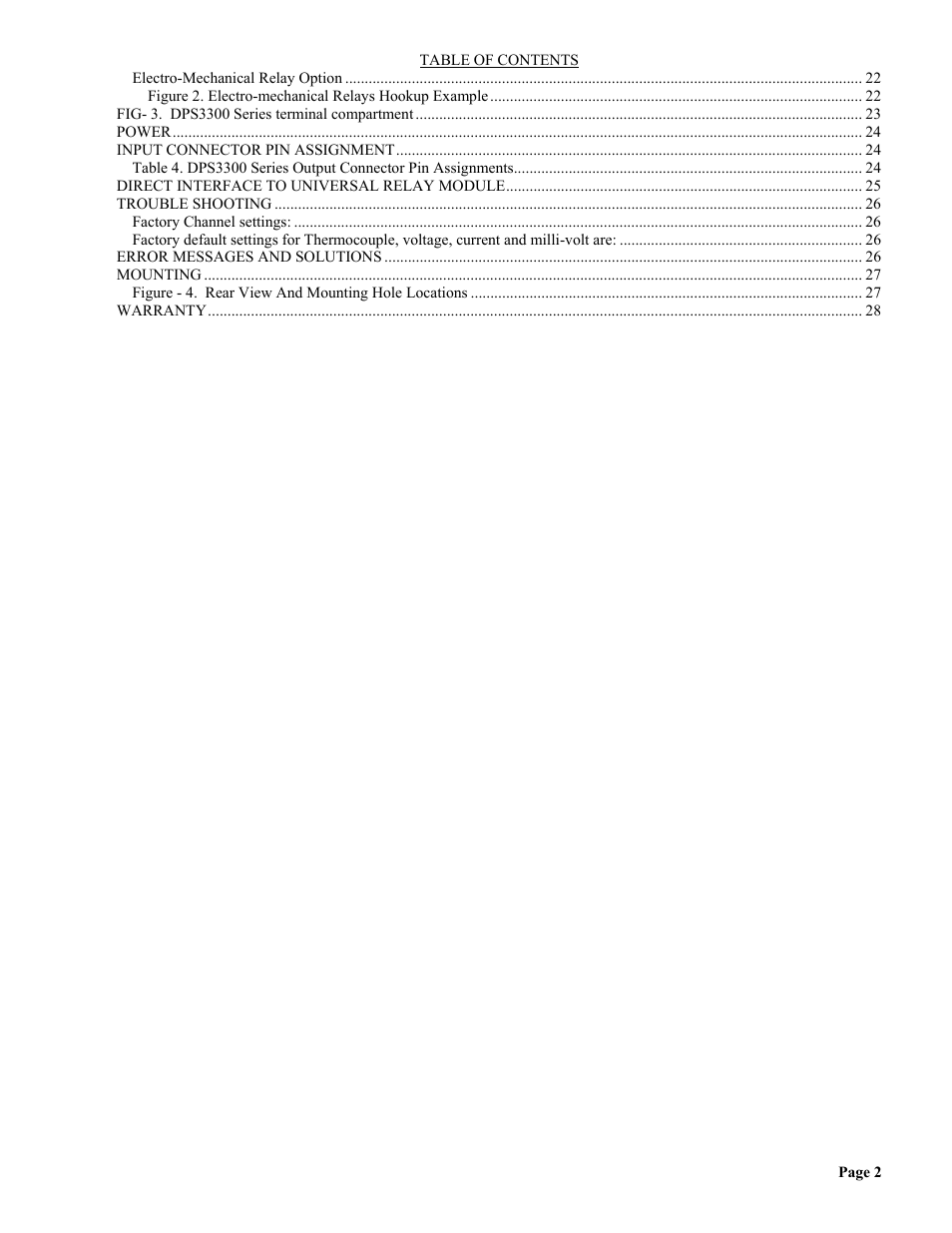 Omega Vehicle Security wall mount Multi-Channel DPS3300 User Manual | Page 3 / 31
