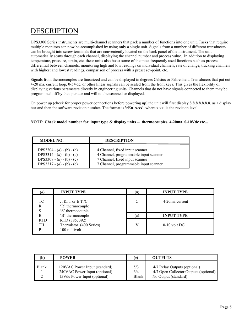 Description | Omega Vehicle Security wall mount Multi-Channel DPS3300 User Manual | Page 6 / 31