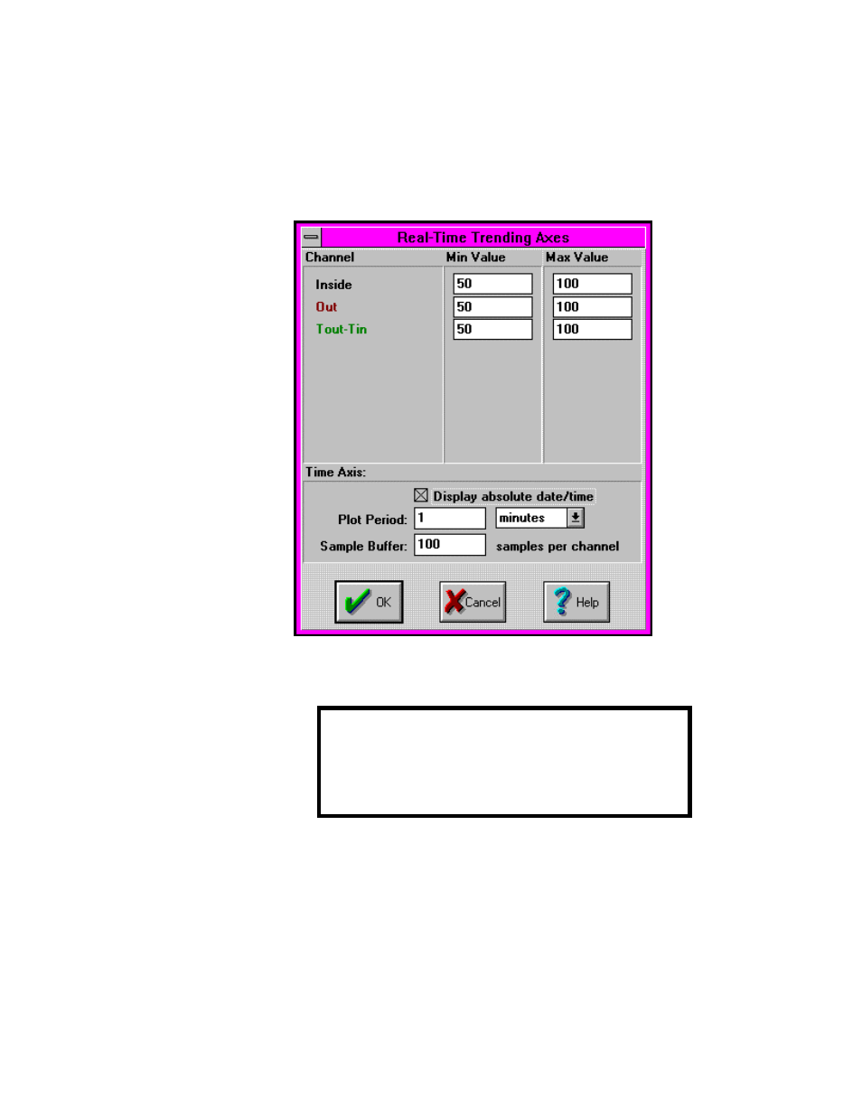 Trending configuration dialog, Time display formats | Omega Vehicle Security OMP-MODL User Manual | Page 158 / 297