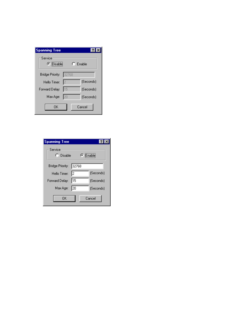 Spanning tree | Olicom A400A User Manual | Page 39 / 54