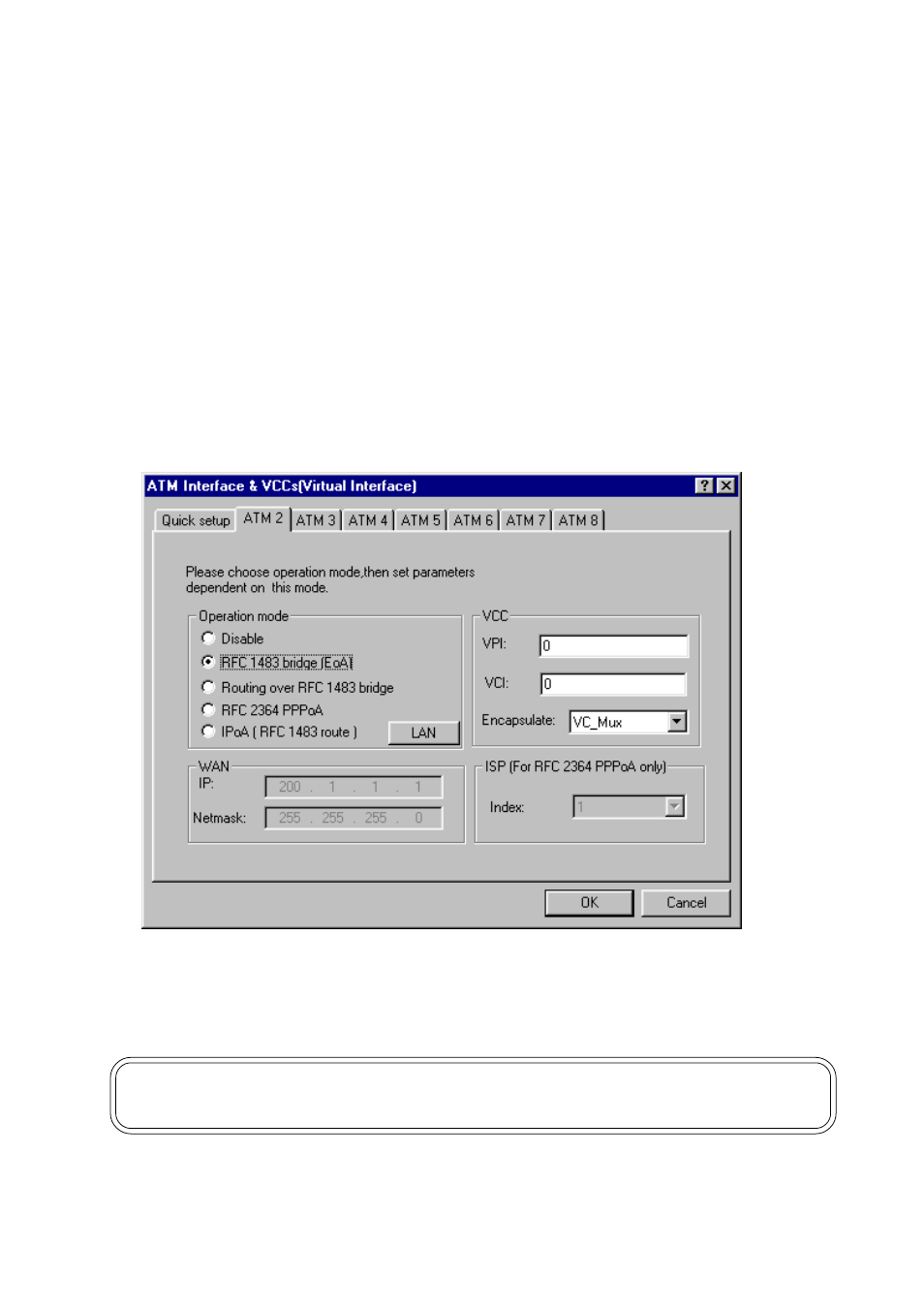 Atm interface & vcs | Olicom A400A User Manual | Page 43 / 54