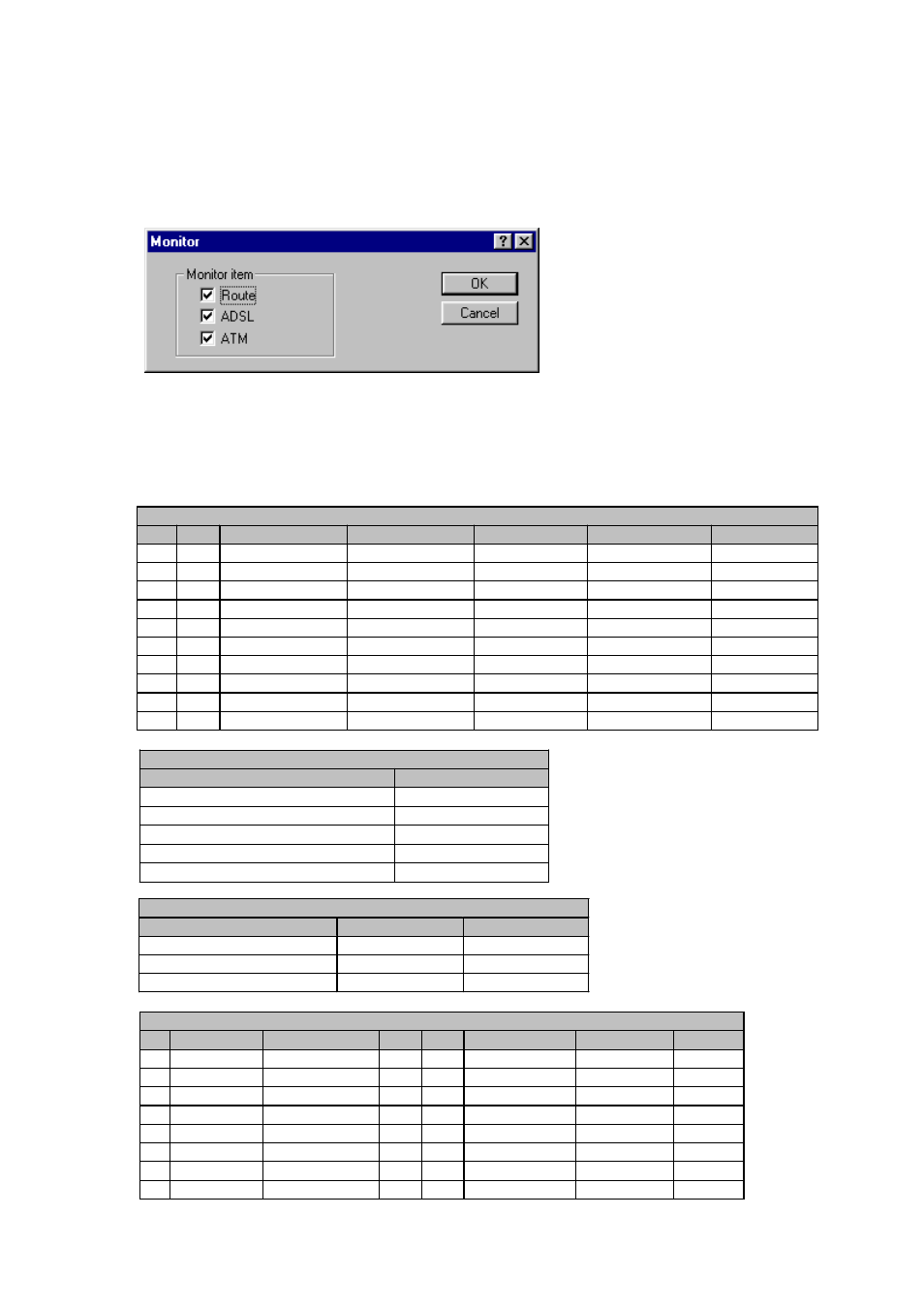 Monitor | Olicom A400A User Manual | Page 48 / 54