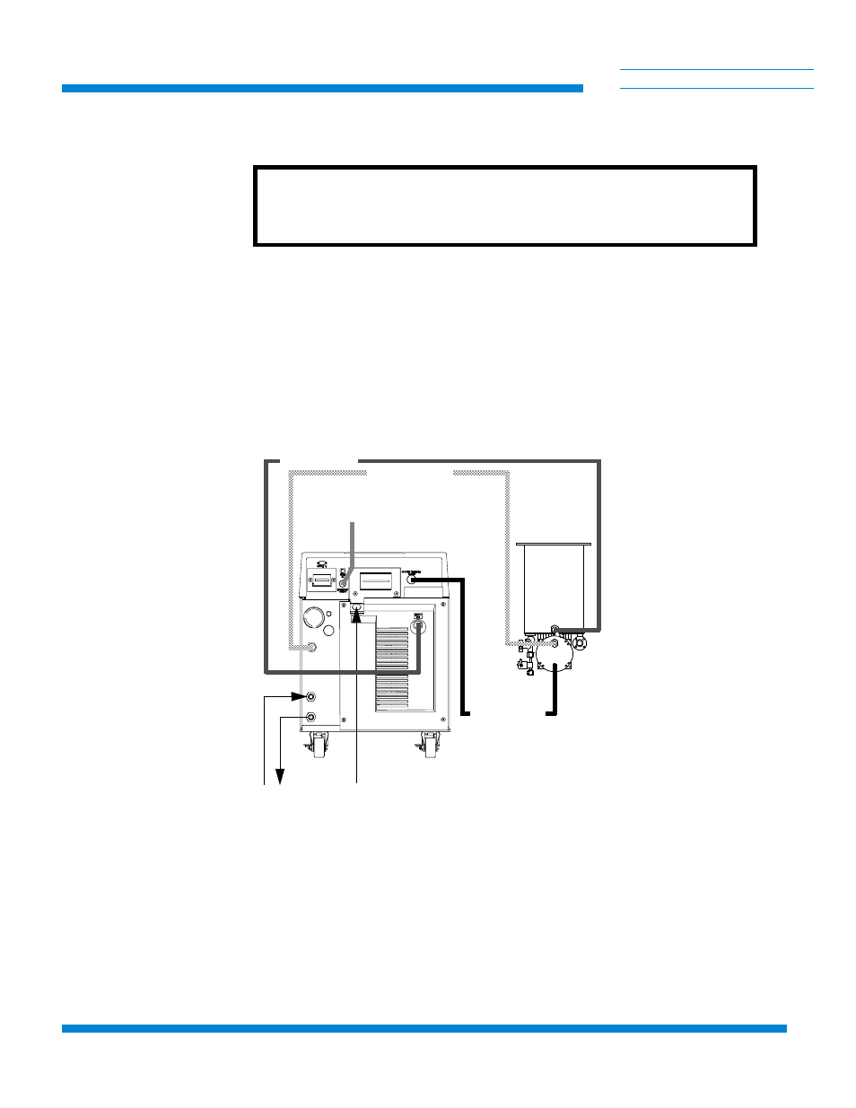 Single cryo-torr cryopump connections, Caution, Helium supply | Figure 3-5: single cryo-torr cryopump installation, Single cryo-torr cryopump connections -10, Ti cryogenics | Olicom 9600 User Manual | Page 33 / 59