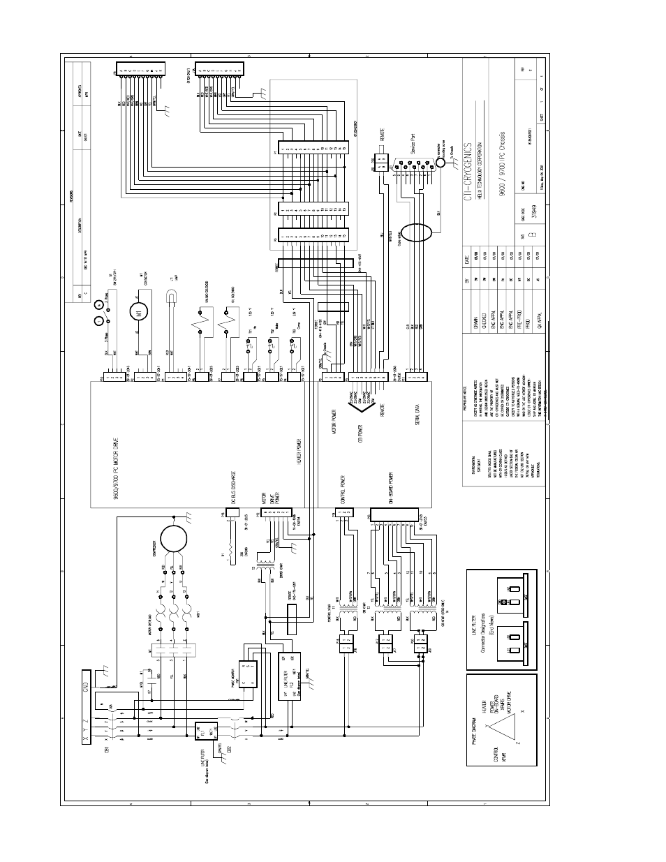 Figure d-1: 9600 motor drive compressor schematic | Olicom 9600 User Manual | Page 59 / 59