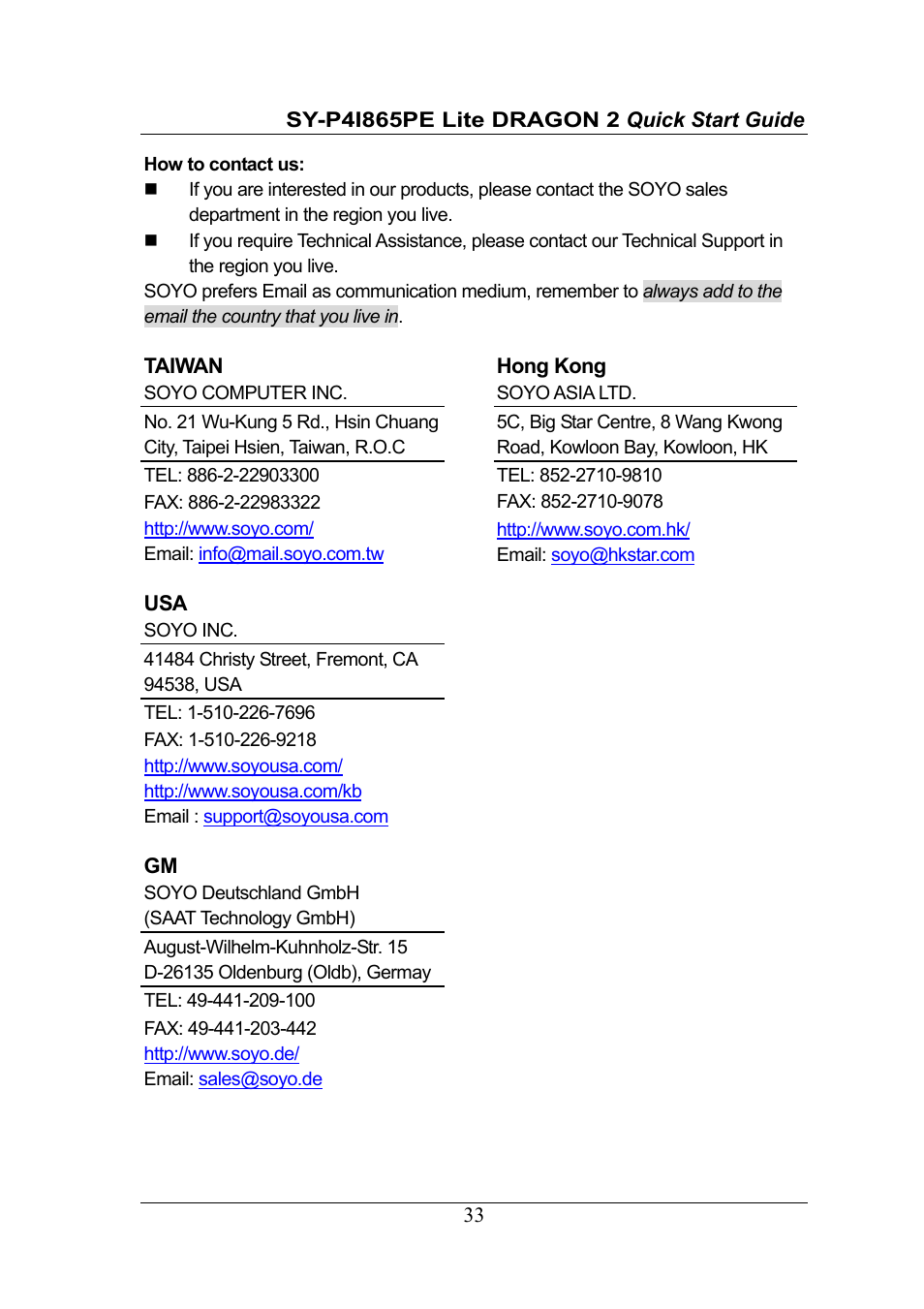 Olicom 2 User Manual | Page 33 / 34